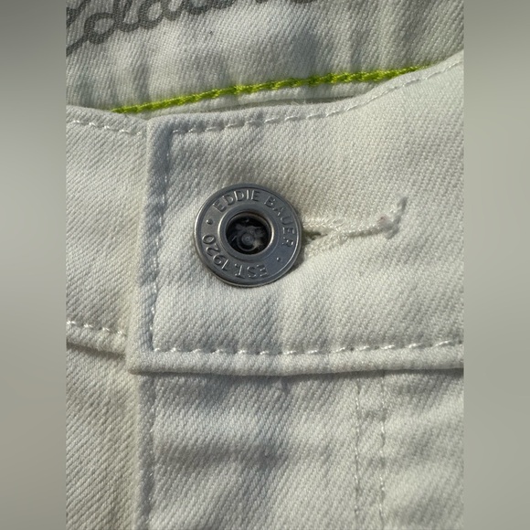 Eddie Bauer Women's Stretchy White Ankle Jeans 10 - Picture 3 of 8